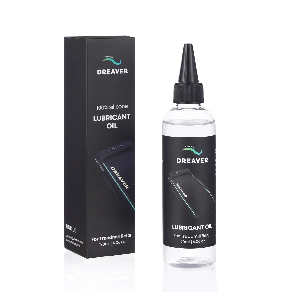 Dreaver - Lubricating Oil For Treadmill - 100% pure silicone oil - 120ml